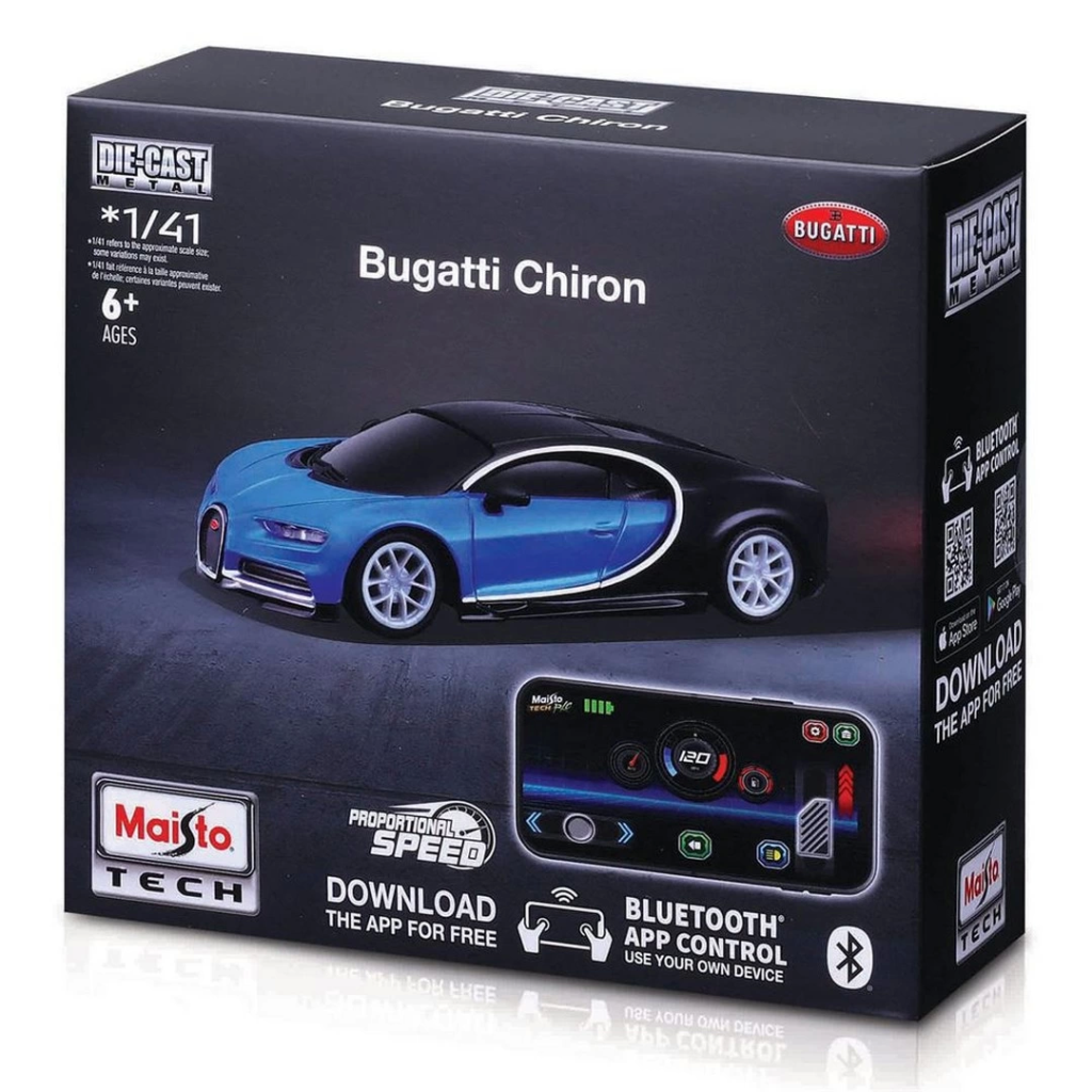 Nessiworld Maisto 1:41 APP Control Kumandalı Metal Araba Bugatti Nessiworld Maisto 1:41 APP Control Kumandalı Metal Araba Bugatti