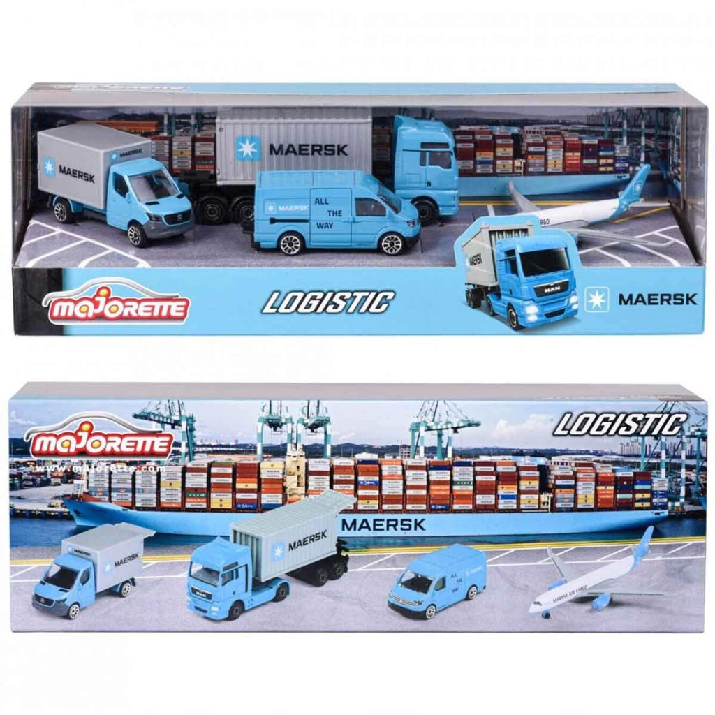 Nessiworld Majorette Maersk Temalı Lojistik 4'lü Koleksiyon Paket Nessiworld Majorette Maersk Temalı Lojistik 4'lü Koleksiyon Paket