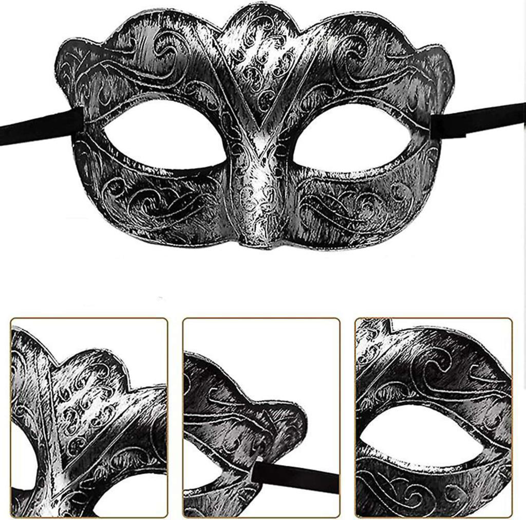 Nessiworld Maskeli Balo Antik Gri Gümüş Eskitilmiş Maske Balo Ven Nessiworld Maskeli Balo Antik Gri Gümüş Eskitilmiş Maske Balo Ven