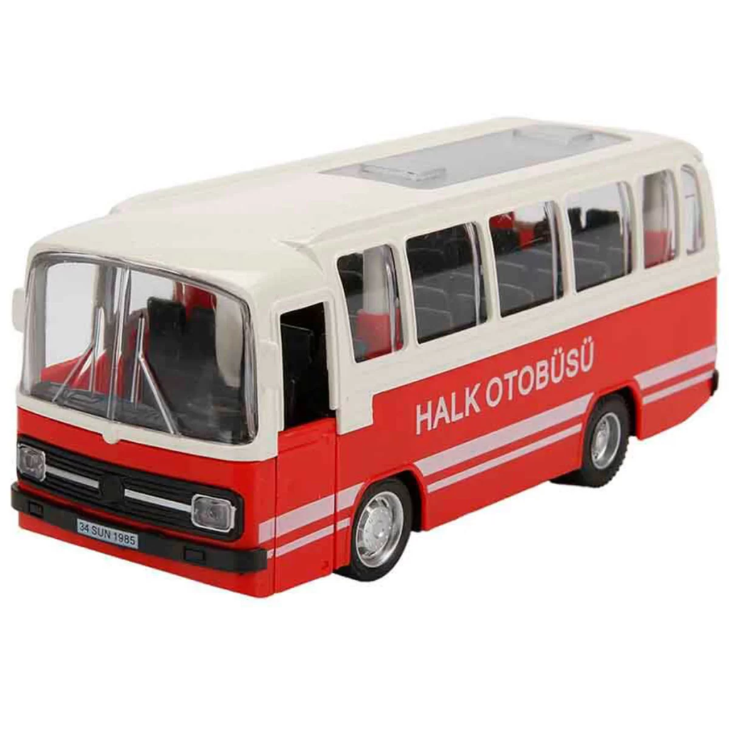Nessiworld Maxx Wheels Sesli ve Işıklı Nostaljik Halk Otobüsü 15 