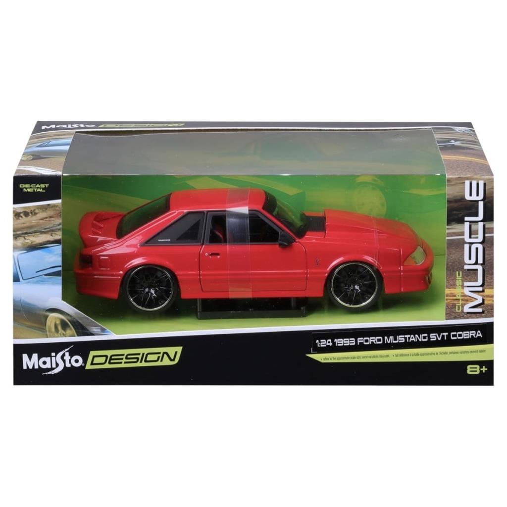 Nessiworld MAY 32549 1:24 1993 Ford Mustang SVT Cobra Model Araba Nessiworld MAY 32549 1:24 1993 Ford Mustang SVT Cobra Model Araba