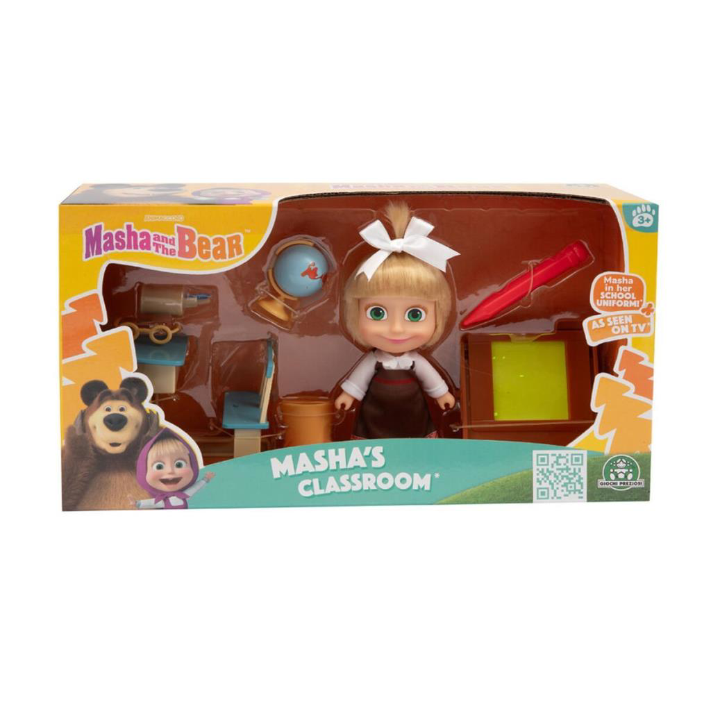 Nessiworld MHA07000 Maşa ve Koca 12cm Masha ve Okul Oyun Seti Nessiworld MHA07000 Maşa ve Koca 12cm Masha ve Okul Oyun Seti