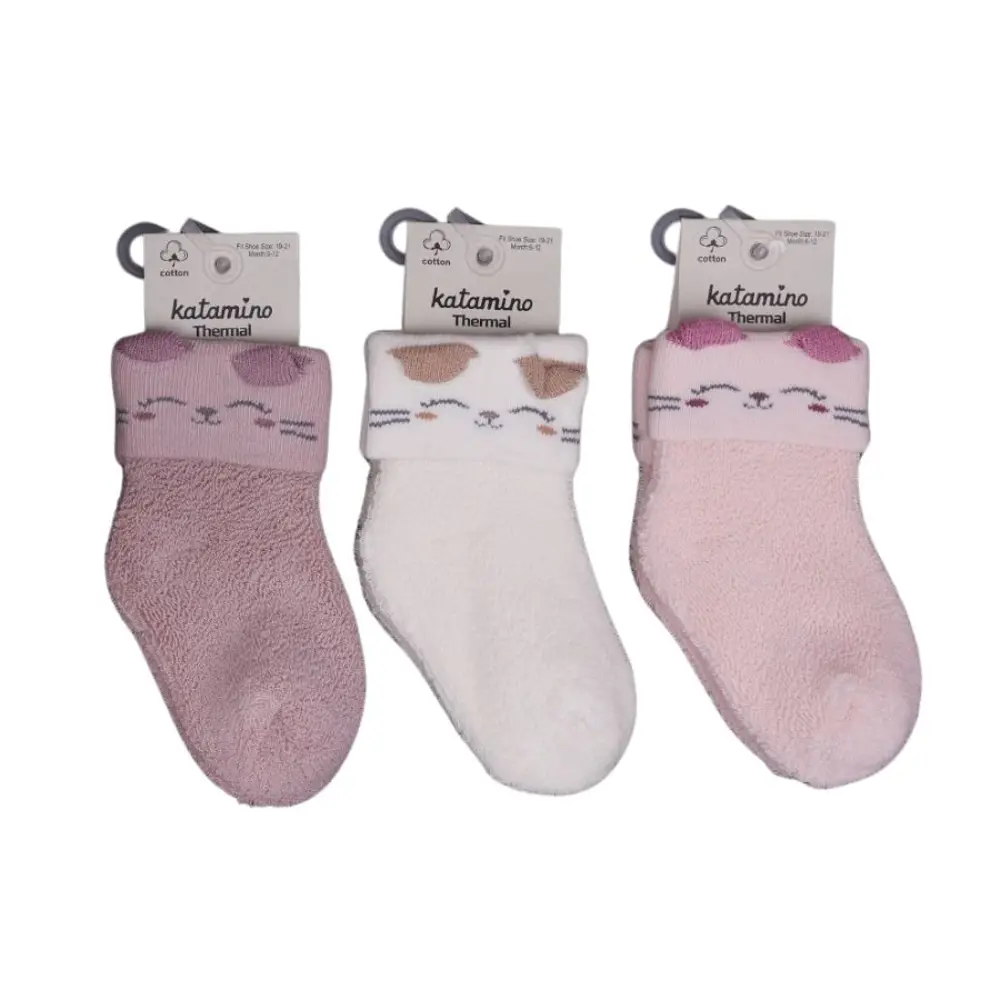 NessiWorld Mikaya Kız Bebek Havlu Soket Çorap K45913 Asorti NessiWorld Mikaya Kız Bebek Havlu Soket Çorap K45913 Asorti