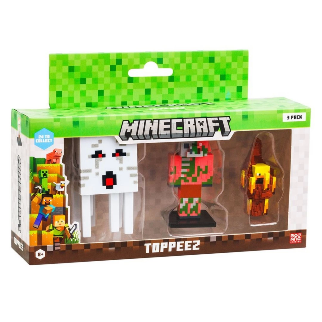 Nessiworld Minecraft 3D Figür Toppeez 3'iü Set Nessiworld Minecraft 3D Figür Toppeez 3'iü Set