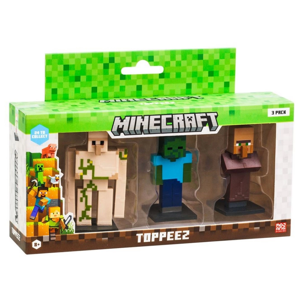 Nessiworld Minecraft 3D Figür Toppeez 3'iü Set Nessiworld Minecraft 3D Figür Toppeez 3'iü Set