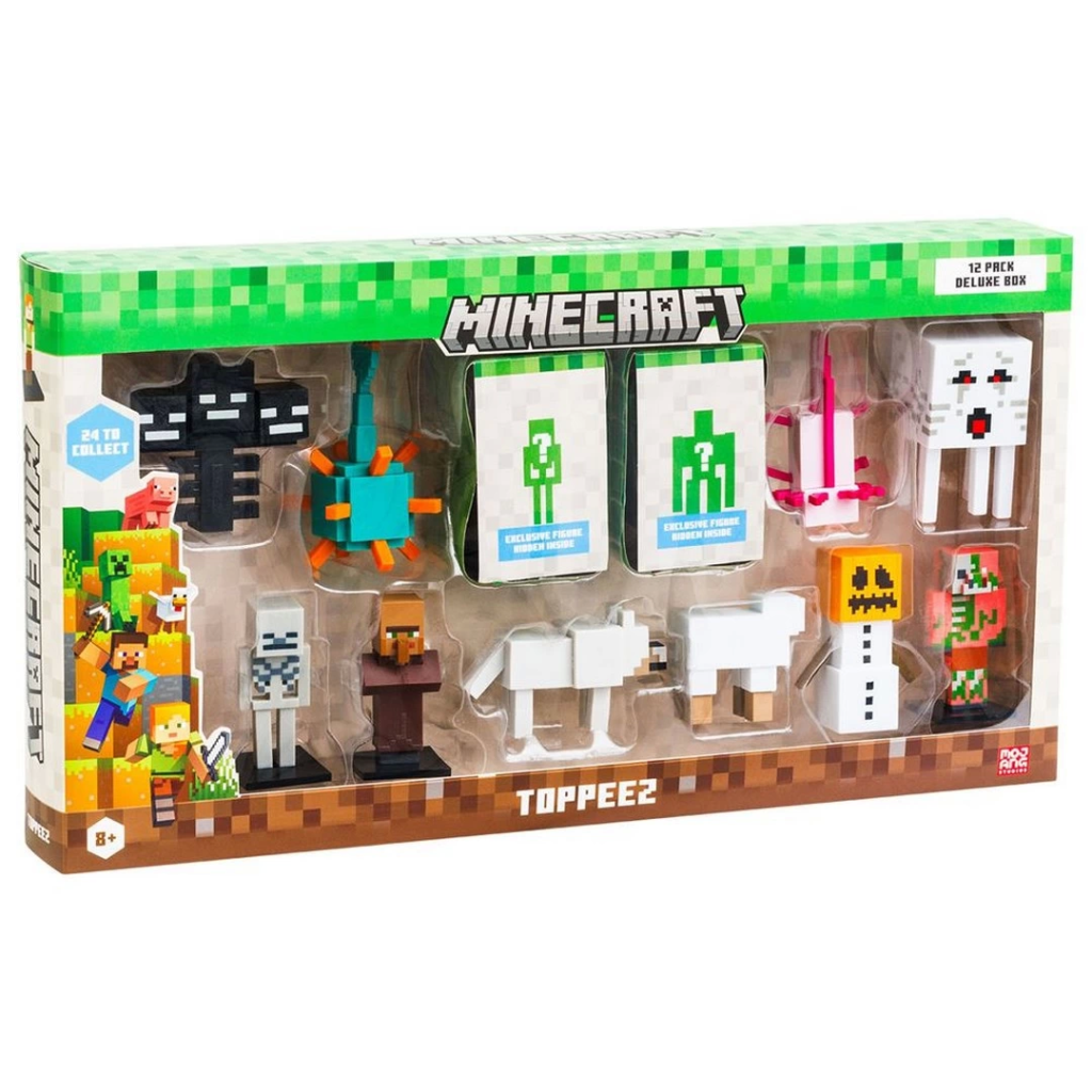 Nessiworld Minecraft 3D Figür Toppeez 12'li Delüks Set Nessiworld Minecraft 3D Figür Toppeez 12'li Delüks Set