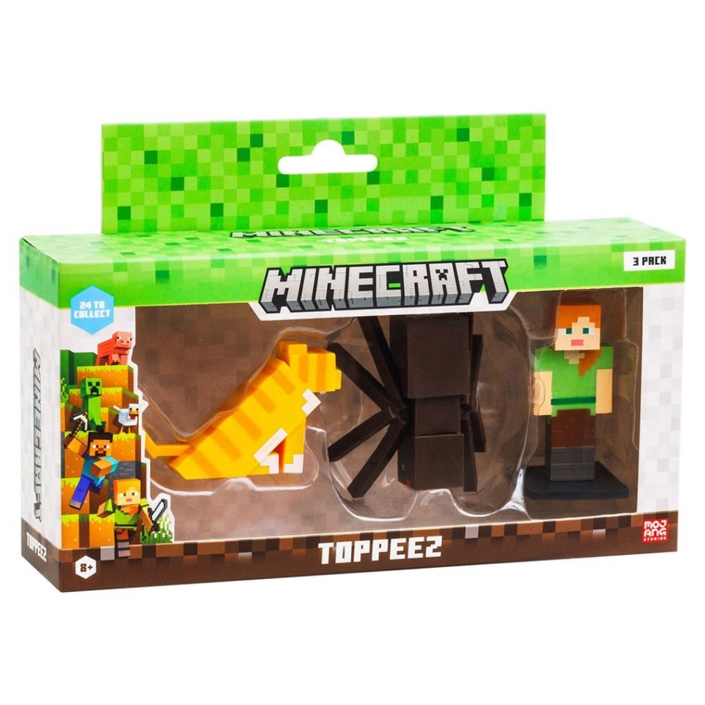 Nessiworld Minecraft 3D Figür Toppeez 3'iü Set Nessiworld Minecraft 3D Figür Toppeez 3'iü Set