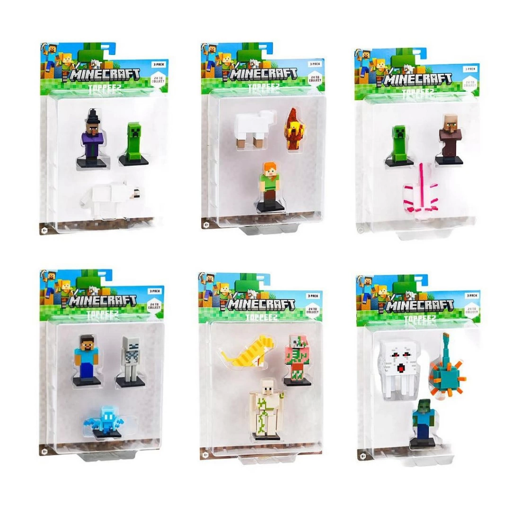 Nessiworld Minecraft 3D Figür Toppeez 3'lü Set Nessiworld Minecraft 3D Figür Toppeez 3'lü Set