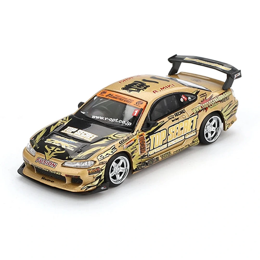 NessiWorld Mini GT 1/64 Nissan Silvia (S15) Top Secret D1GP Model