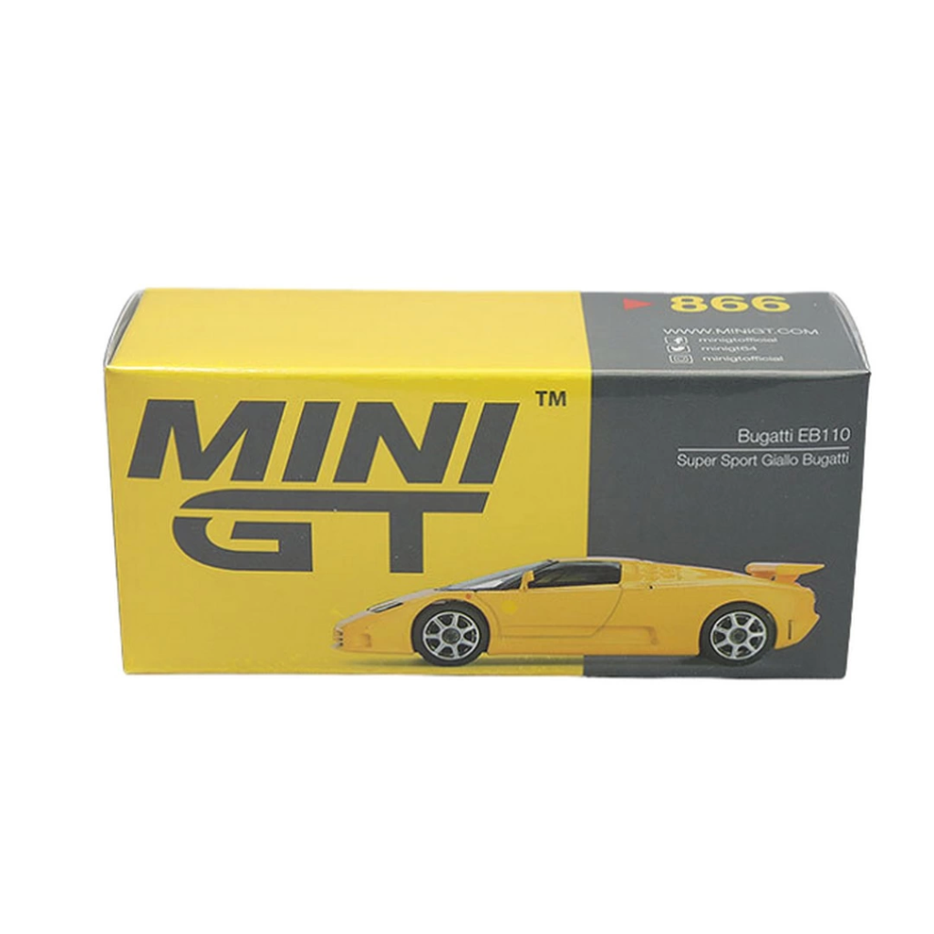 Nessiworld Mini GT 1/64 Bugatti EB110 Super Sport Giallo Bugatti 