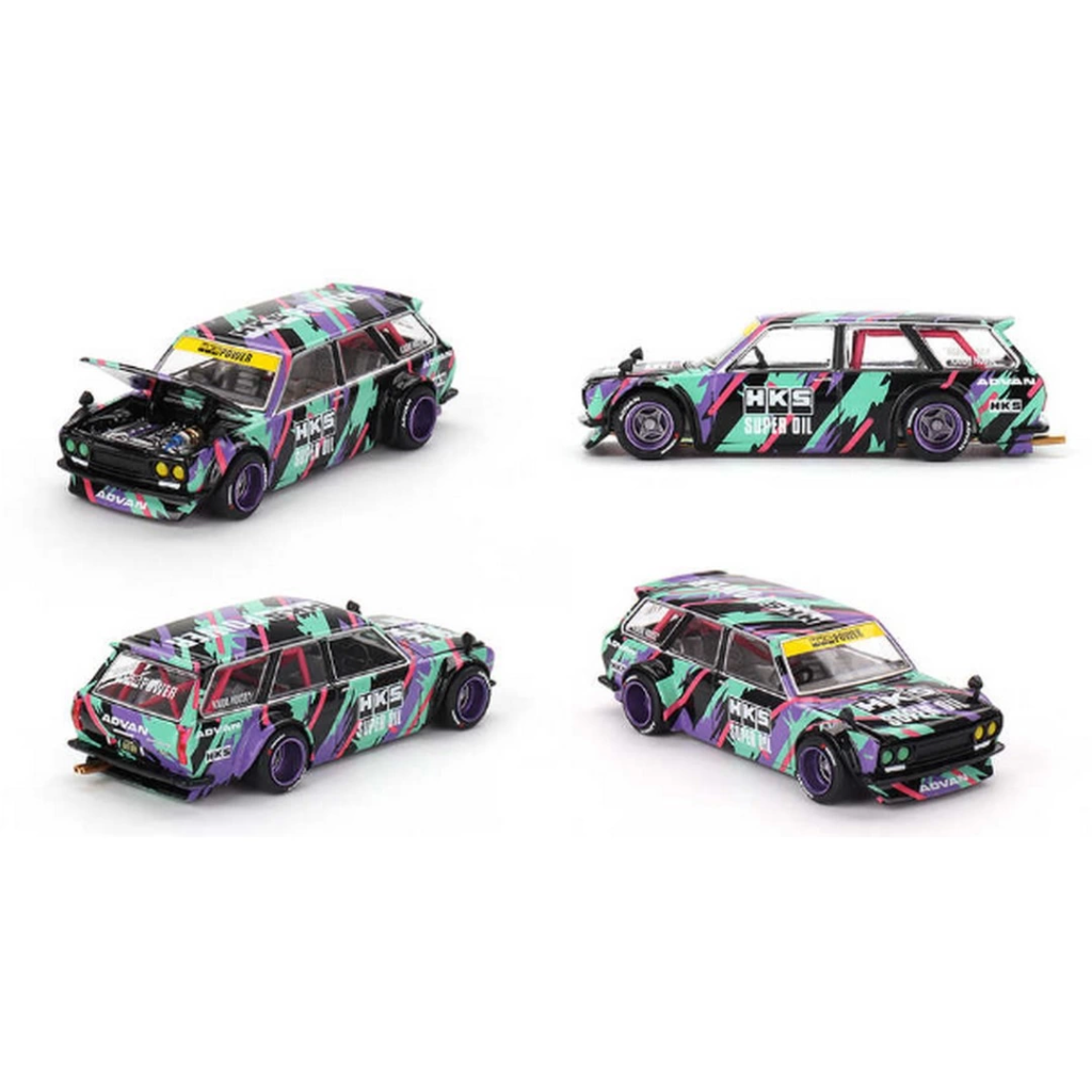 Nessiworld Mini GT 1/64 Datsun KAIDO 510 Wagon HKS V1 Nessiworld Mini GT 1/64 Datsun KAIDO 510 Wagon HKS V1