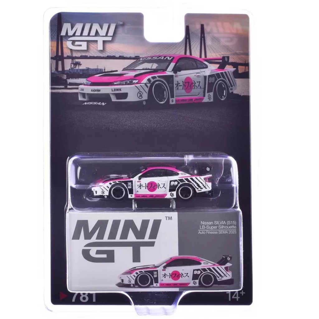 Nessiworld Mini Gt 1/64 Nissan Silvia S15 LB-Super Silhouette Nessiworld Mini Gt 1/64 Nissan Silvia S15 LB-Super Silhouette