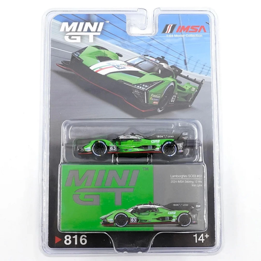 Nessiworld Mini GT 1/64 Lamborghini SC63 Iron lynx 2024 IMSA Sebr Nessiworld Mini GT 1/64 Lamborghini SC63 Iron lynx 2024 IMSA Sebr