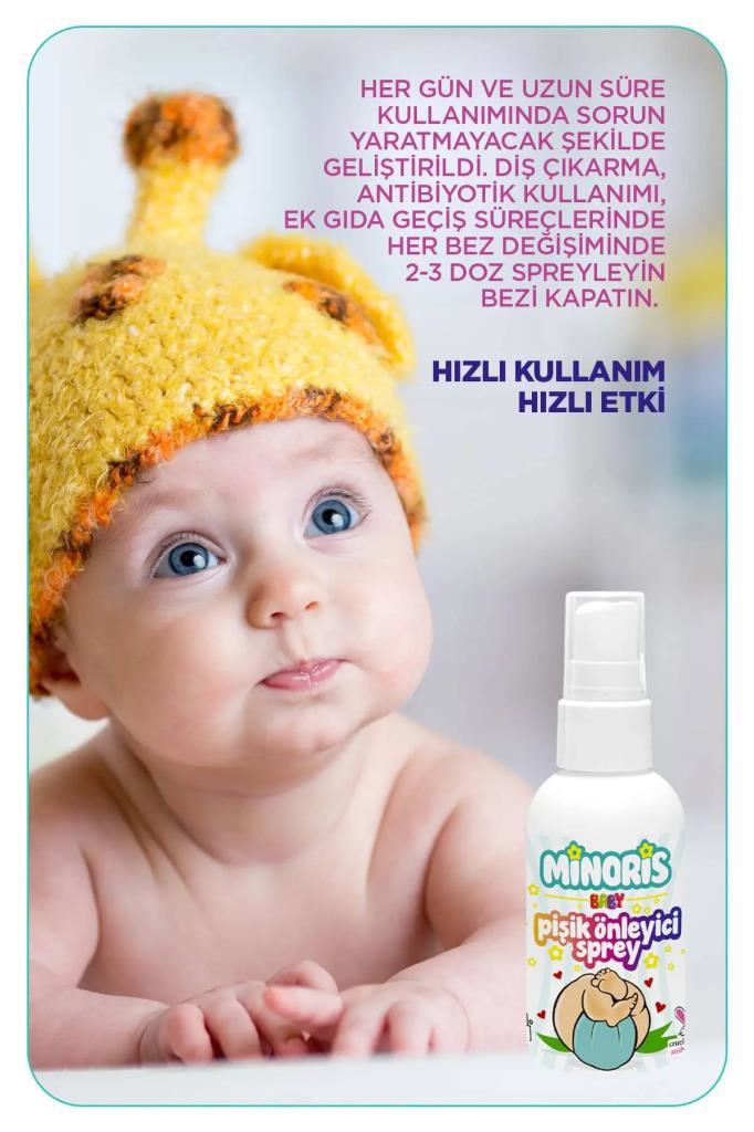 Nessiworld Minoris Baby Organik Pişik Önleyici Sprey 100ml Nessiworld Minoris Baby Organik Pişik Önleyici Sprey 100ml
