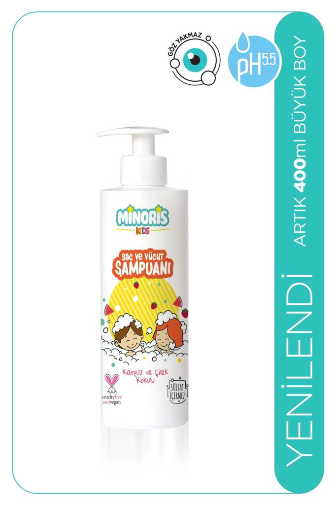Nessiworld Minoris Kids Organik Saç ve Vücut Şampuanı 400ml Nessiworld Minoris Kids Organik Saç ve Vücut Şampuanı 400ml