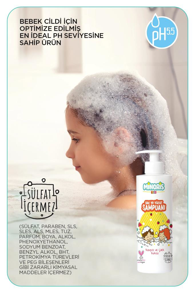Nessiworld Minoris Kids Organik Saç ve Vücut Şampuanı 400ml Nessiworld Minoris Kids Organik Saç ve Vücut Şampuanı 400ml