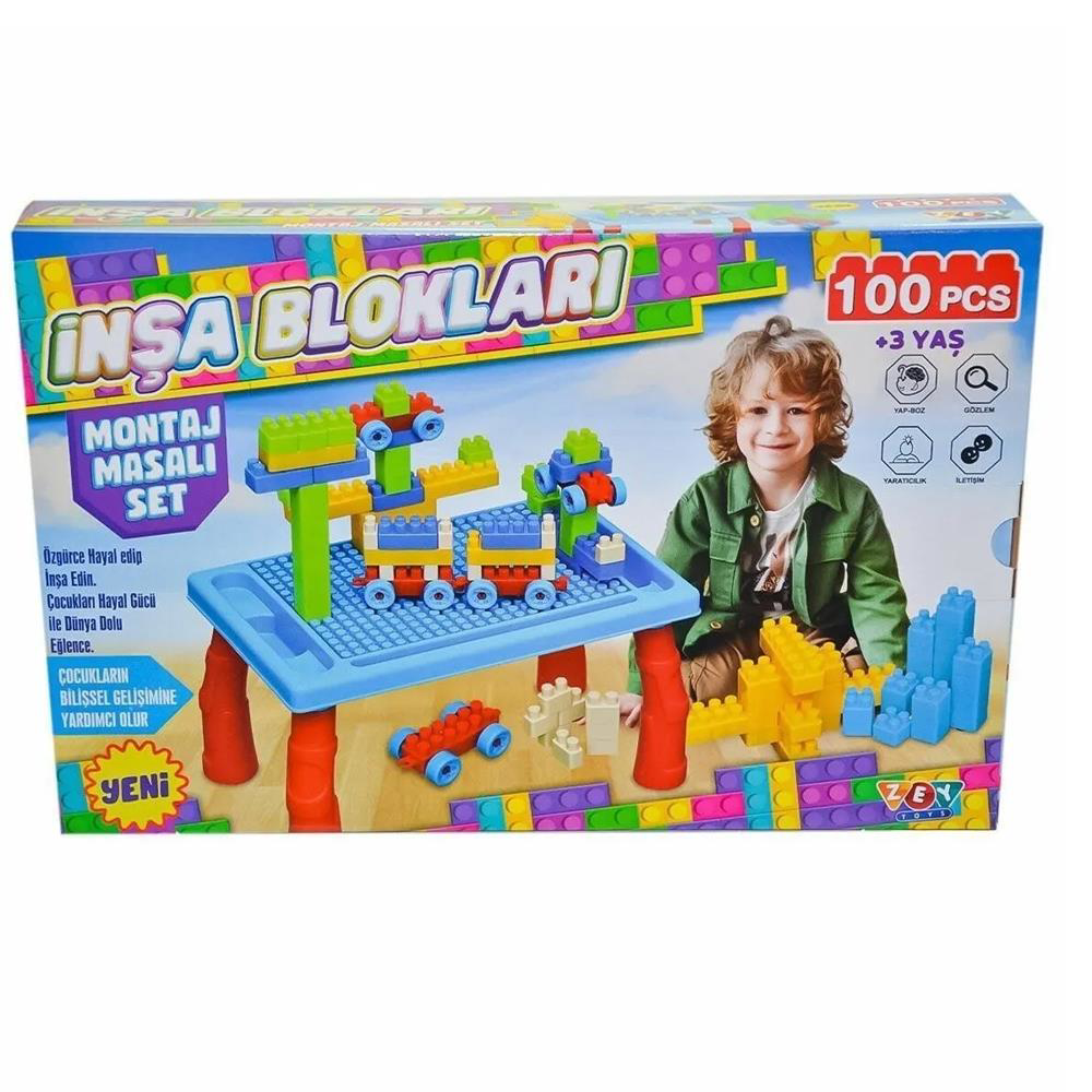 Nessiworld Montaj Masalı İnşa Blokları Seti 100 Parça Nessiworld Montaj Masalı İnşa Blokları Seti 100 Parça