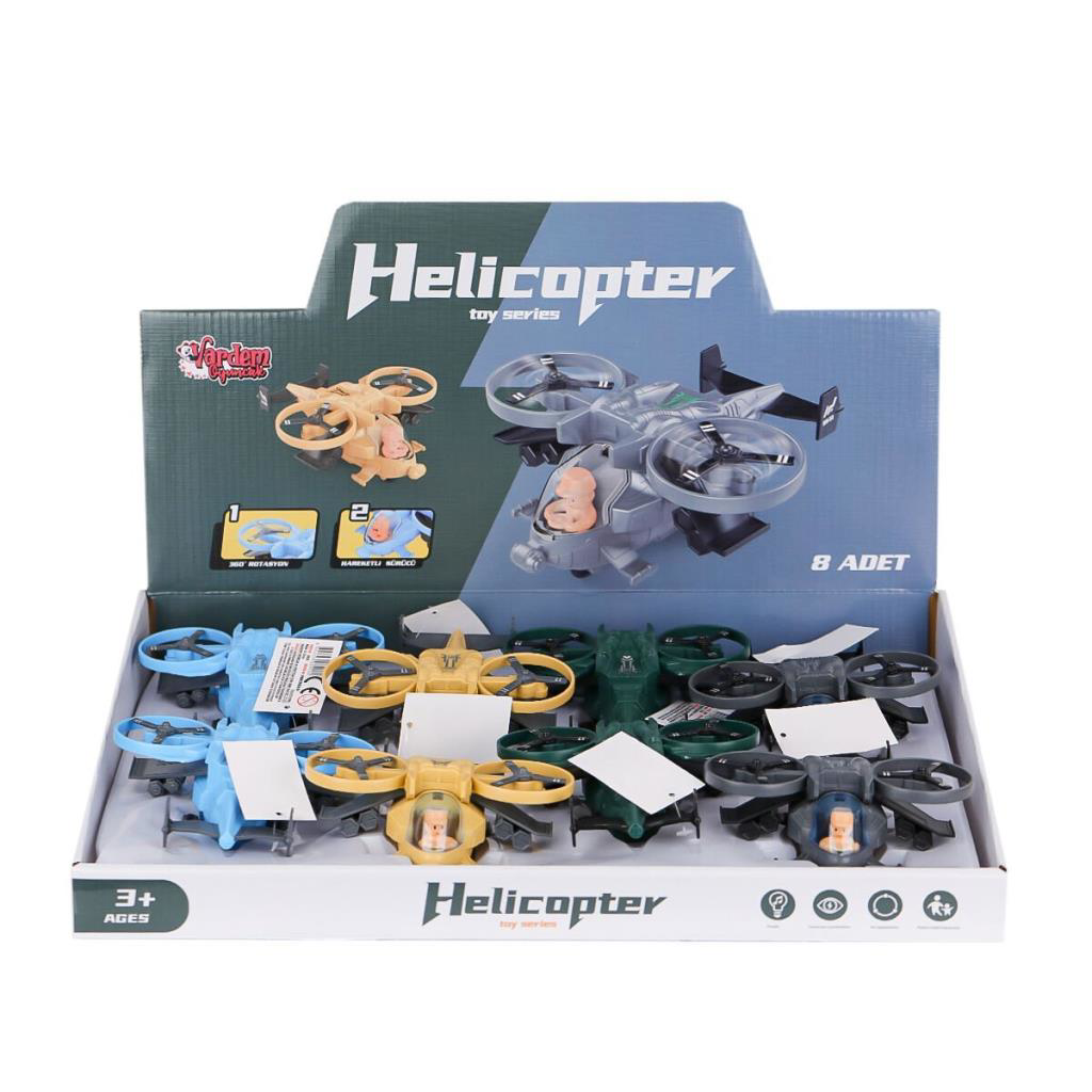 Just Cheap Store MXT-3616 Sürtmeli Askeri Helikopter -Vardem Oyun