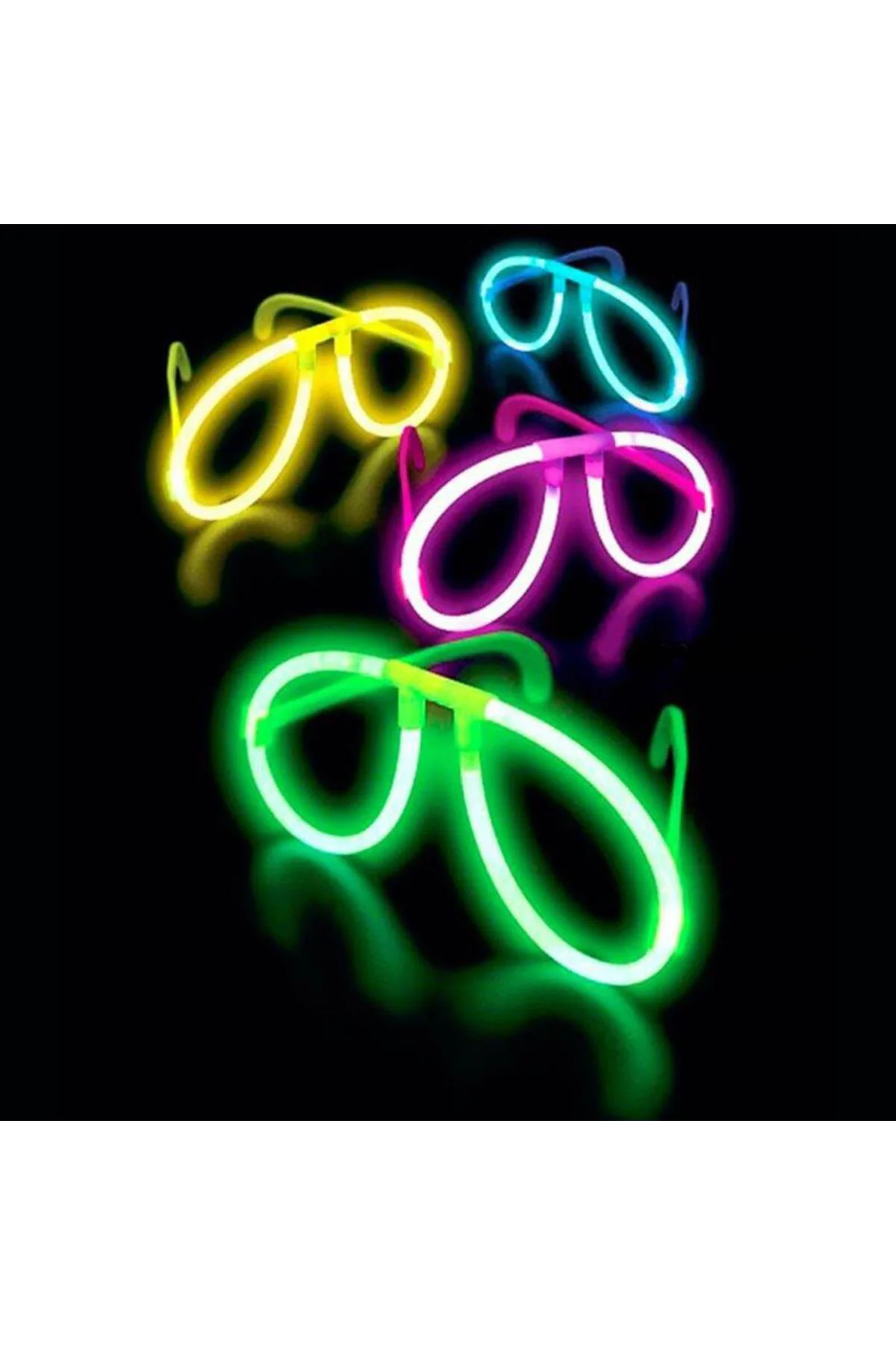 Nessiworld Neon Glow Fosfor Gözlük – Festival & Parti (12'li Set)