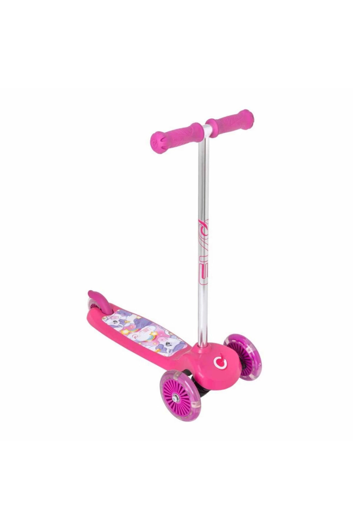 Nessiworld   Evo 3 Tekerlekli Unicorn İşikli Scooter