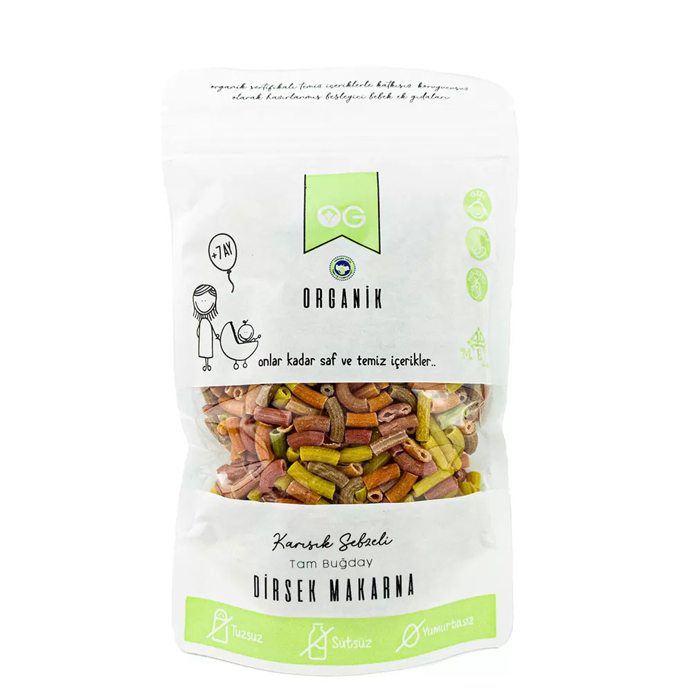 Nessiworld OG Natural Organik Karışık Sebzeli Tam Buğday Dirsek M Nessiworld OG Natural Organik Karışık Sebzeli Tam Buğday Dirsek M