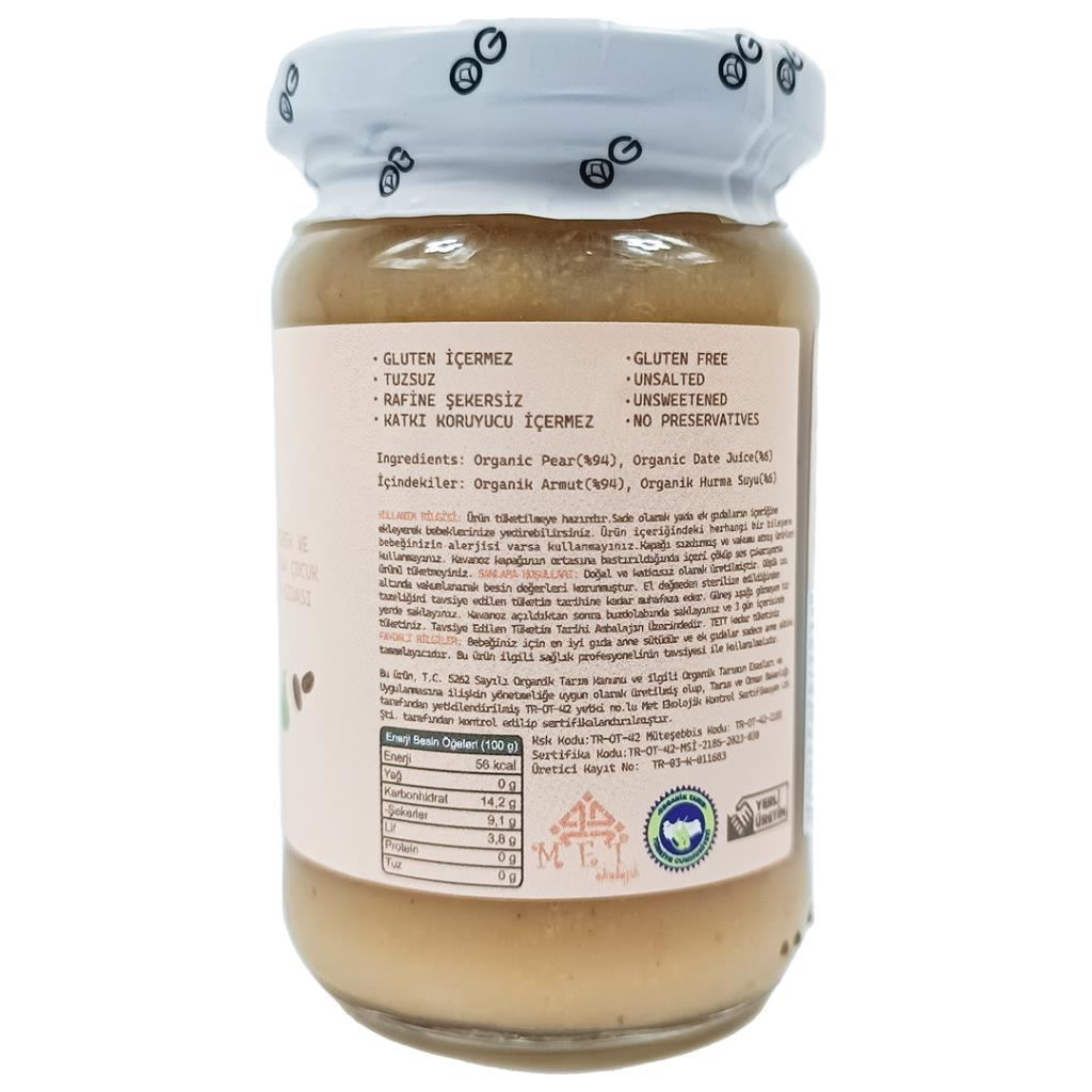Nessiworld OG Natural Organik Hurmalı Armut Püresi 105 Gr