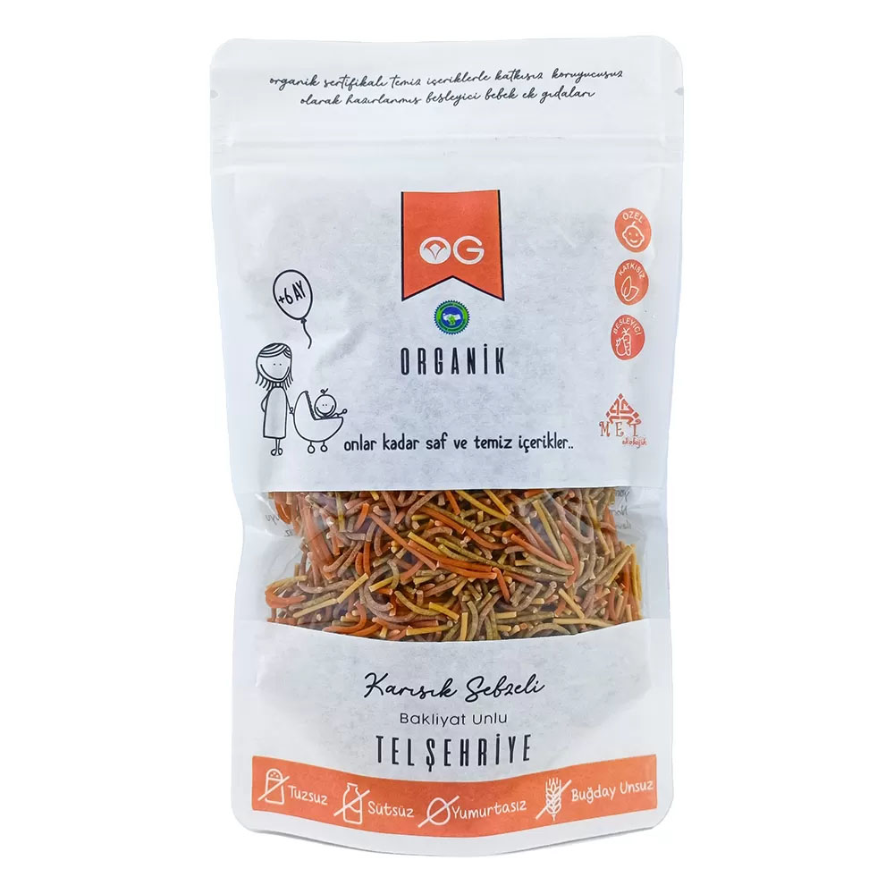 Nessiworld OG Natural Organik Karışık Sebzeli Bakliyat Unlu Tel Ş