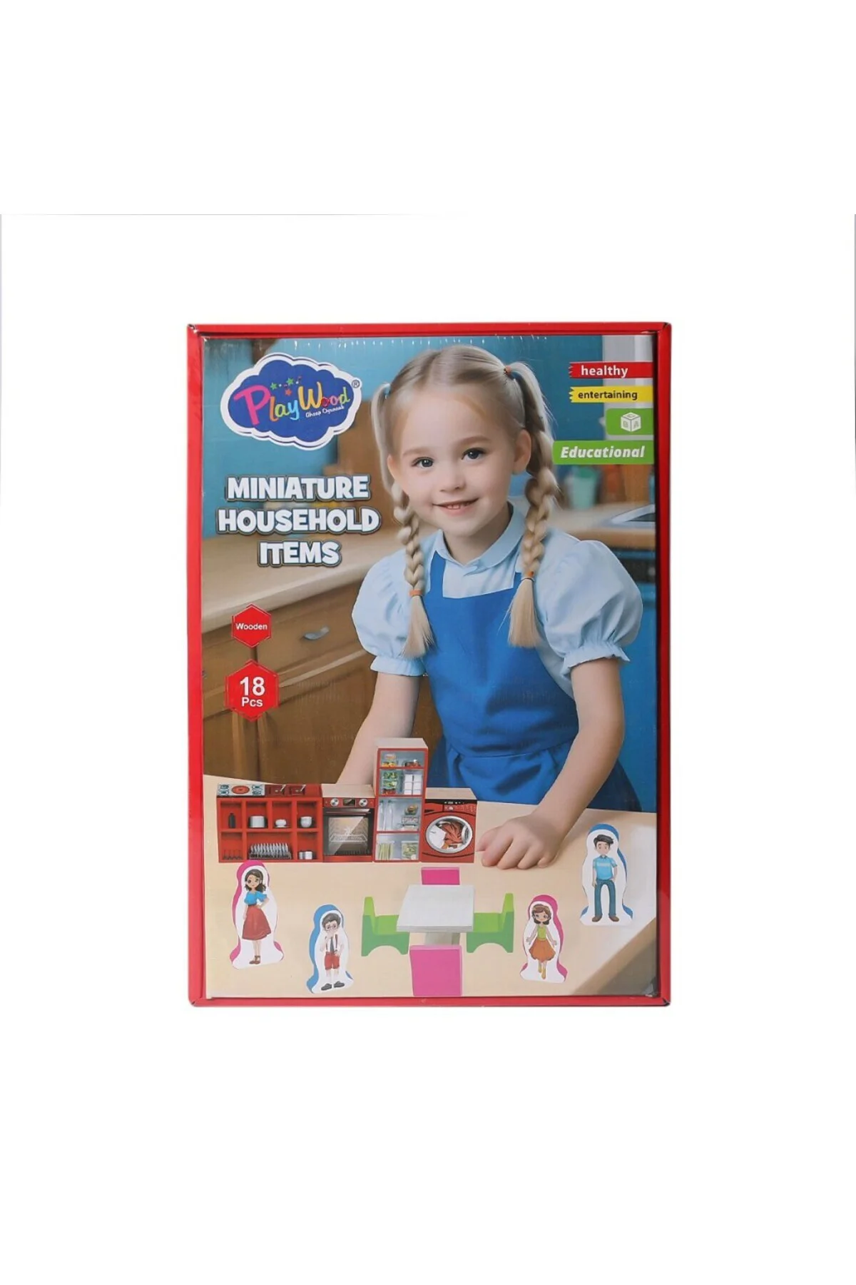 Nessiworld ONY-407 Ahşap Minyatür Ev Eşyaları -Onyıl Oyuncak
