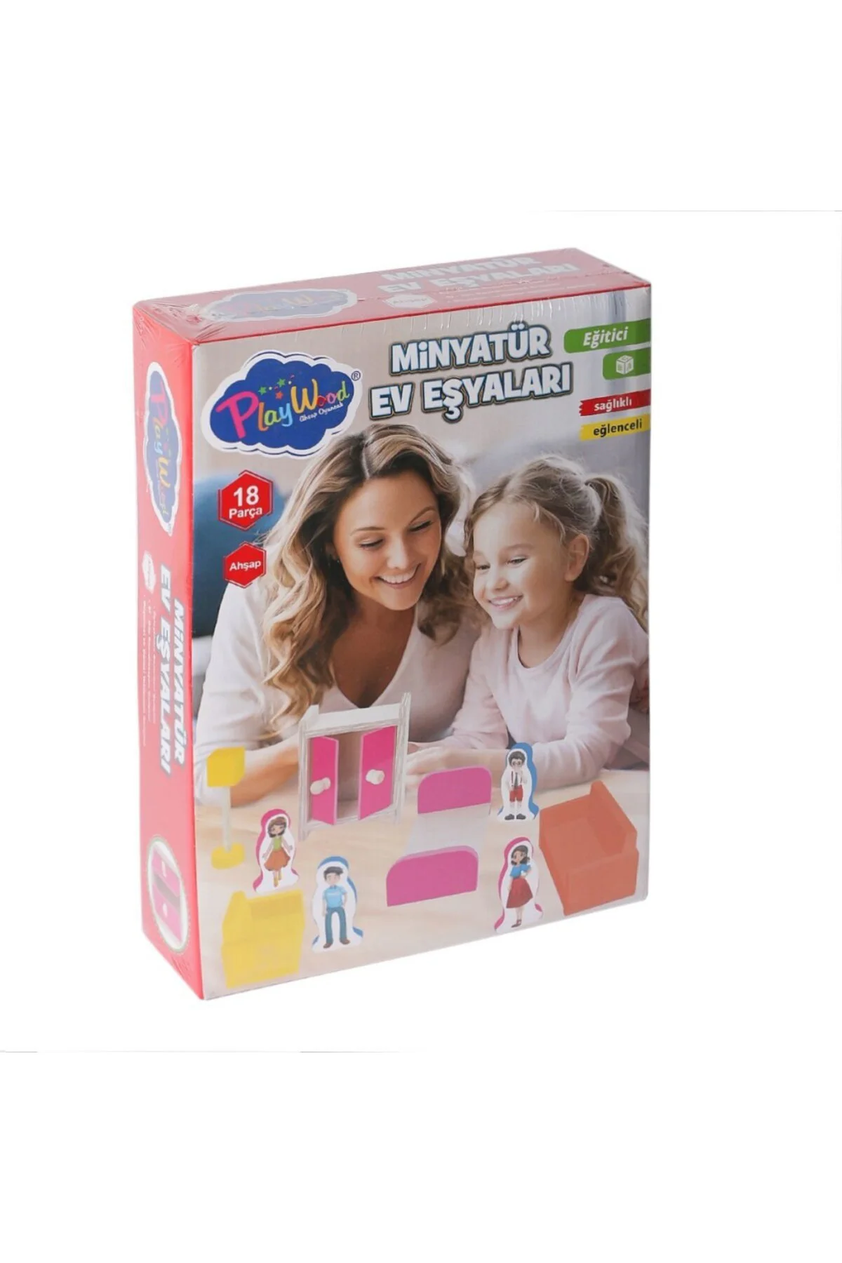 Nessiworld ONY-407 Ahşap Minyatür Ev Eşyaları -Onyıl Oyuncak