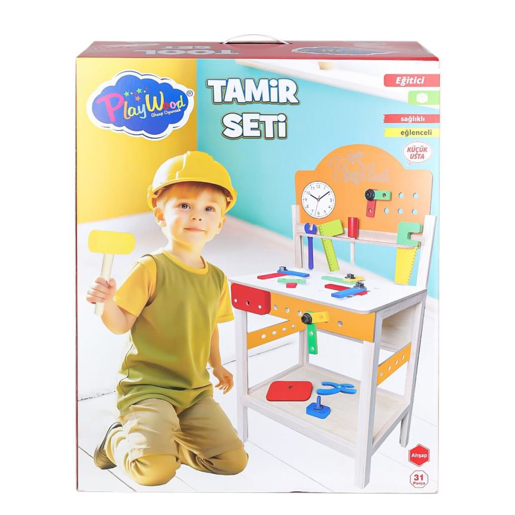 Nessiworld ONY-412 Ahşap Tamir Seti -Onyıl Oyuncak Nessiworld ONY-412 Ahşap Tamir Seti -Onyıl Oyuncak