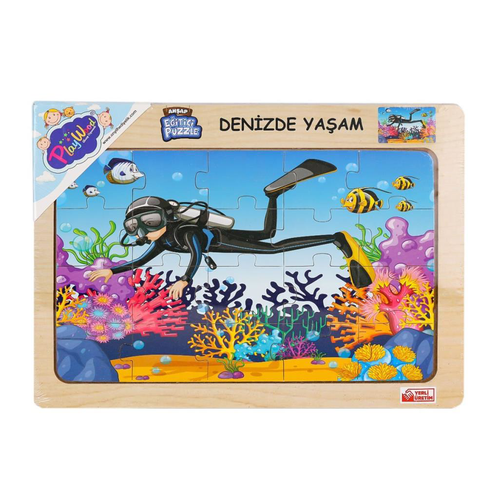Just Cheap Store ONY-187-188-189-190 Ahşap Eğitici Puzzle Denizde Just Cheap Store ONY-187-188-189-190 Ahşap Eğitici Puzzle Denizde
