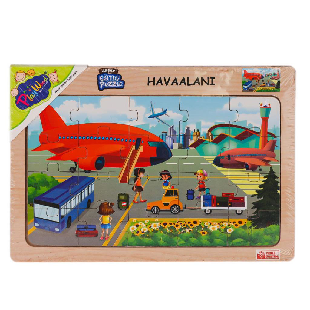 Nessiworld ONY-233-234-235-236 Ahşap Eğitici Puzzle Havaalanı -On Nessiworld ONY-233-234-235-236 Ahşap Eğitici Puzzle Havaalanı -On