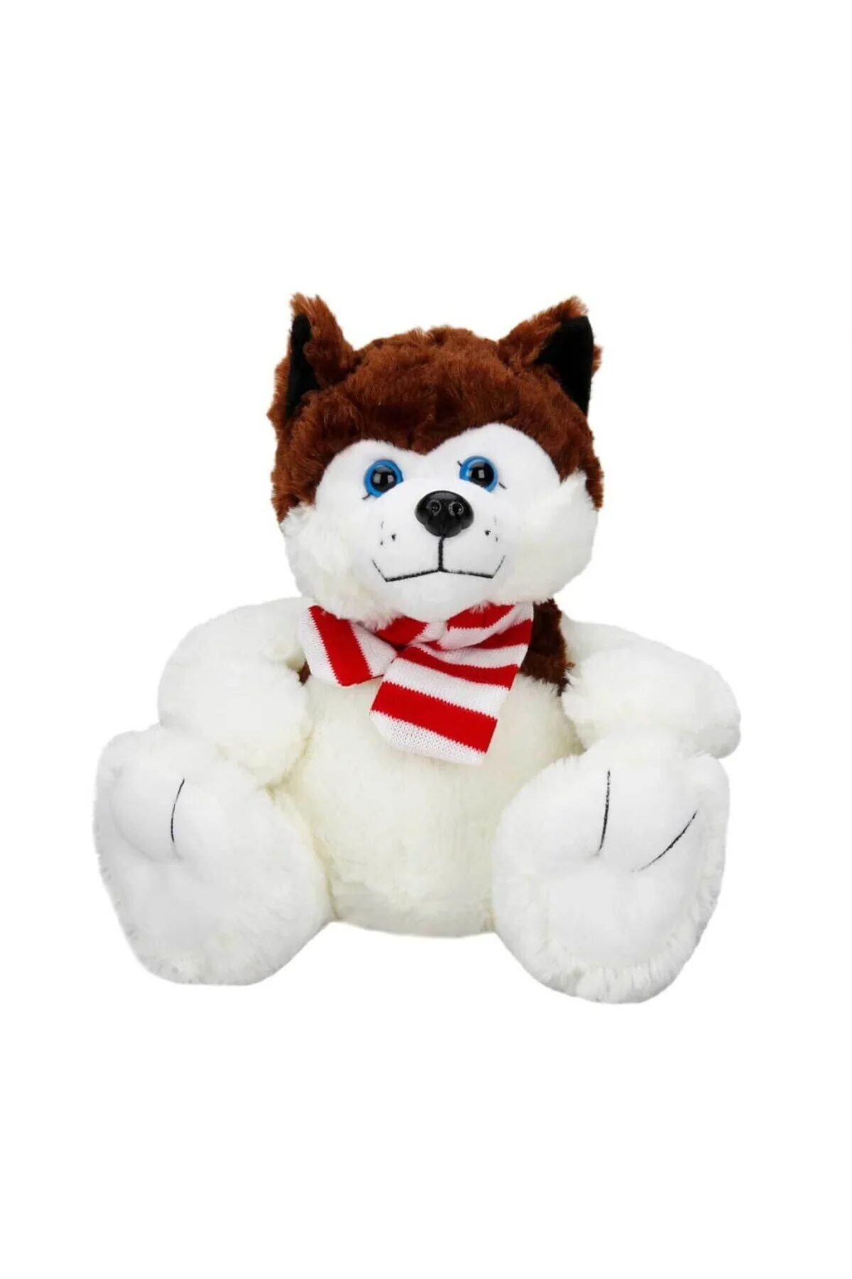 NessiWorld Oturan Husky Atkılı Peluş Köpek 30 cm