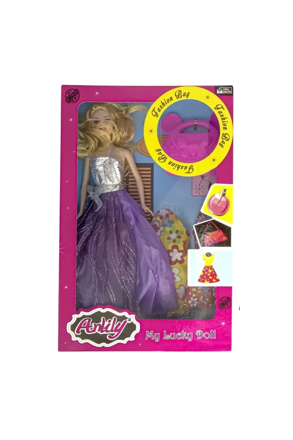 Nessiworld Oydaş Anlily Çantalı Yedek Elbiseli Bebek 2281