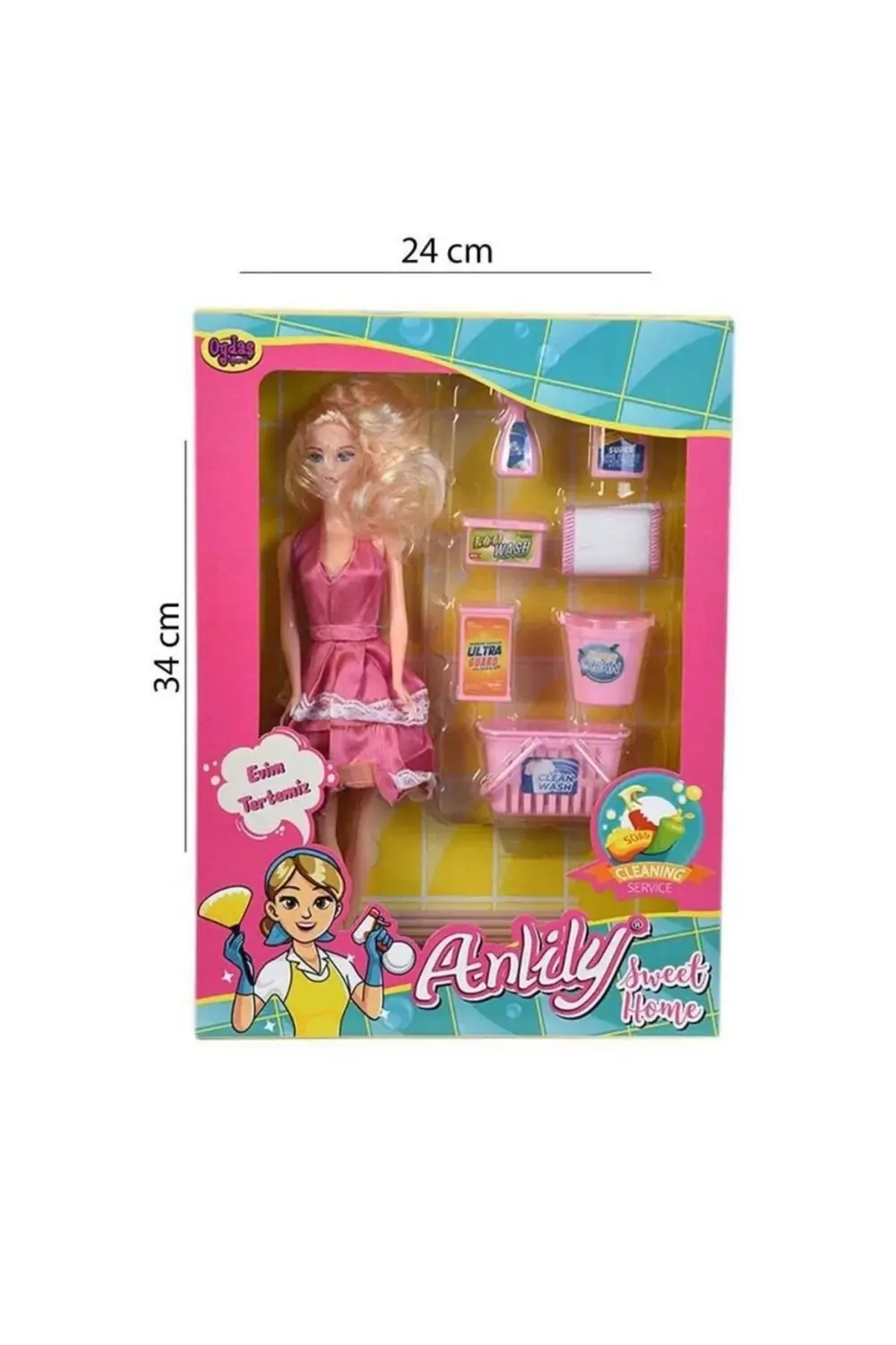 Nessiworld Oydaş Kutuda Anlily Temizlik Setli Bebek 2442