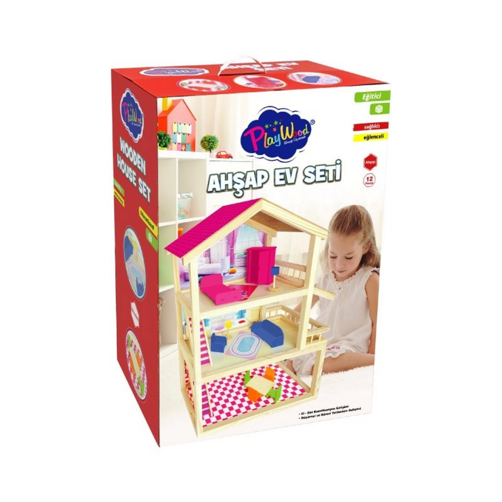 NessiWorld Oyuncak Ahşap Ev Seti NessiWorld Oyuncak Ahşap Ev Seti