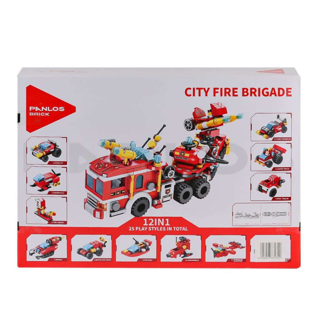 Just Cheap Store P633009 Panlos Şehir İtfaiyesi 557 Parça Blok Se