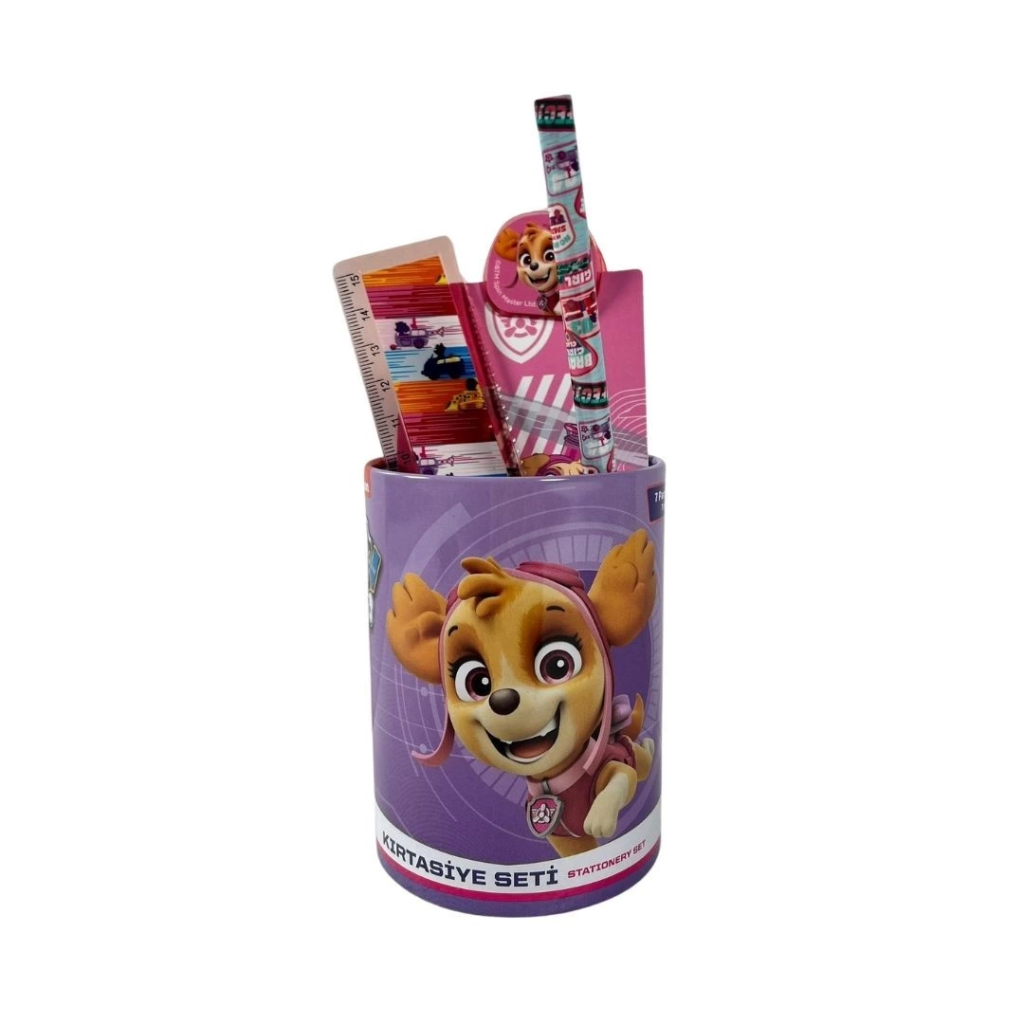 Nessiworld Paw Patrol Metal Kalemlikli 7 Parça Kırtasiye Seti
