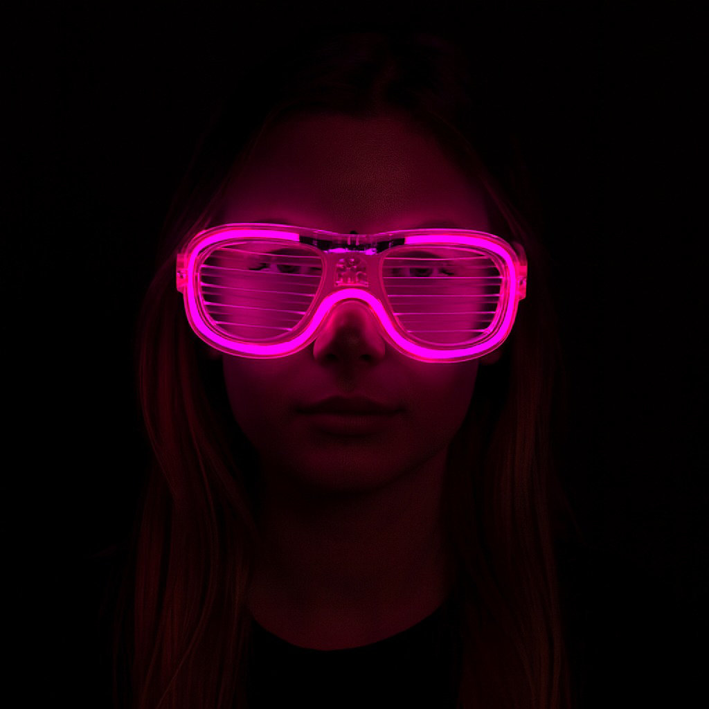 Nessiworld Pembe Led Işıklı Parti Gözlüğü - Neon Glow Şerit Gözlü Nessiworld Pembe Led Işıklı Parti Gözlüğü - Neon Glow Şerit Gözlü