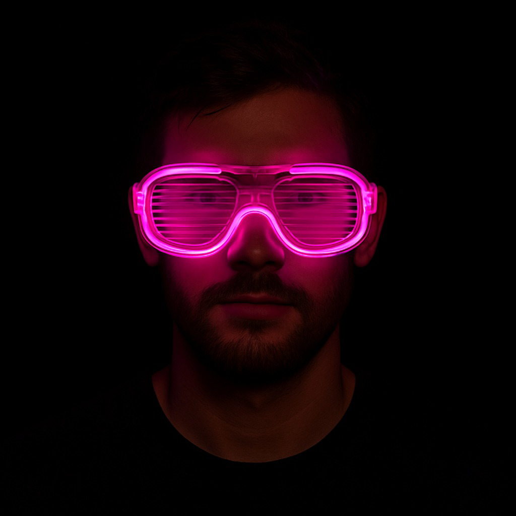 Nessiworld Pembe Led Işıklı Parti Gözlüğü - Neon Glow Şerit Gözlü Nessiworld Pembe Led Işıklı Parti Gözlüğü - Neon Glow Şerit Gözlü