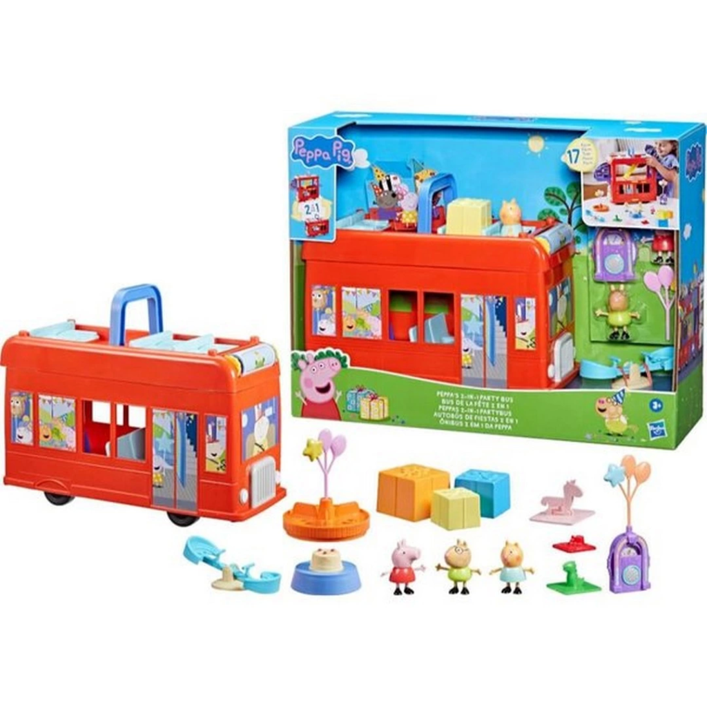 Nessiworld Peppa Pig 2'si1 Arada Parti Otobüsü
