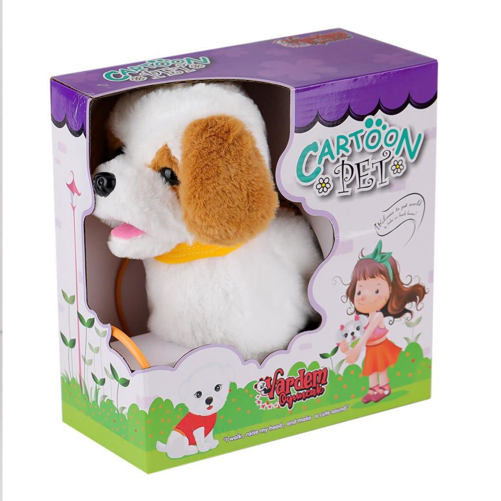 Nessiworld PFT-B019 Yürüyen Tasmalı Peluş Köpek