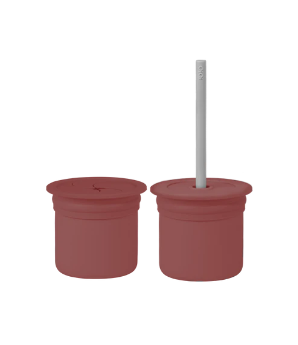 Nessiworld    Pipetli Silikon Bardak Seti Velvet Rose / Powder Gr
