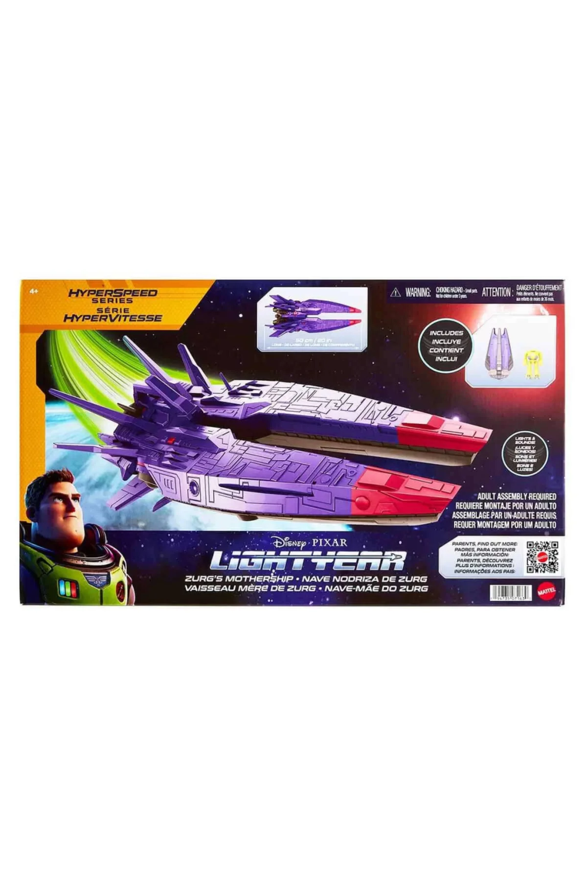NessiWorld Pixar Lightyear Zurg XL Ana Savaş Uçağı HHM23