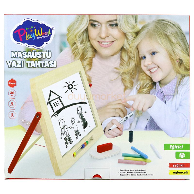 Nessiworld PlayWood Ahşap Masa Üstü Yazı Tahtası 385 Nessiworld PlayWood Ahşap Masa Üstü Yazı Tahtası 385