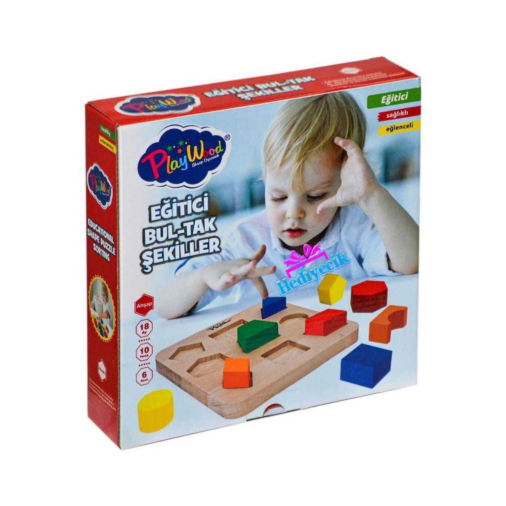 Nessiworld PlayWood Ahşap Eğitici Bul Tak Şekiller-389 Nessiworld PlayWood Ahşap Eğitici Bul Tak Şekiller-389