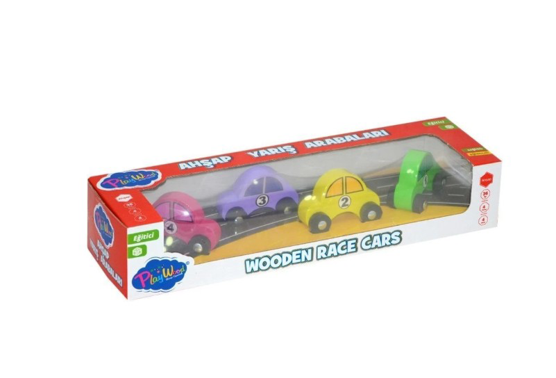 Nessiworld PlayWood Ahşap Yarış Arabaları 380