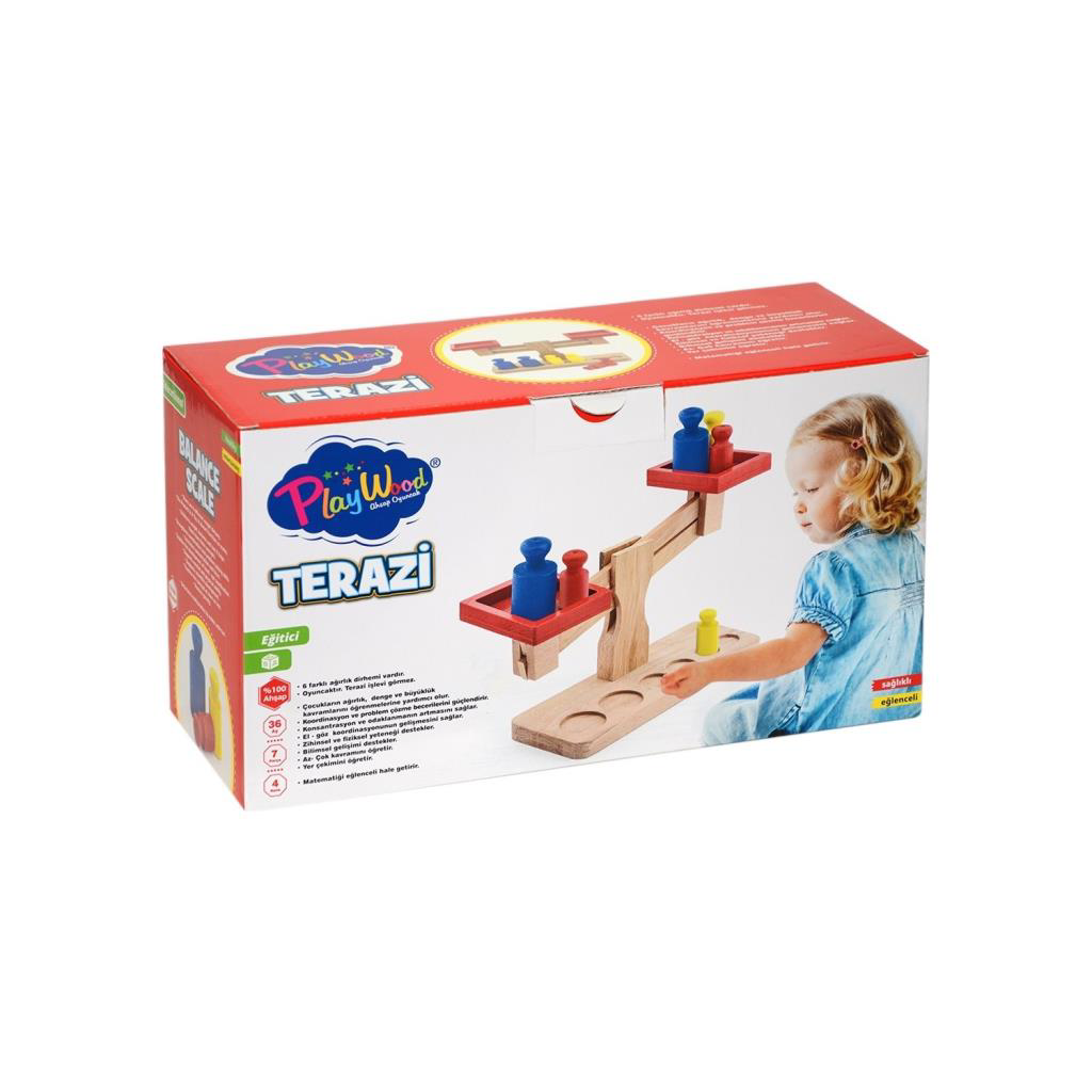 Nessiworld  PlayWood Ahşap Kutulu Terazi 313
