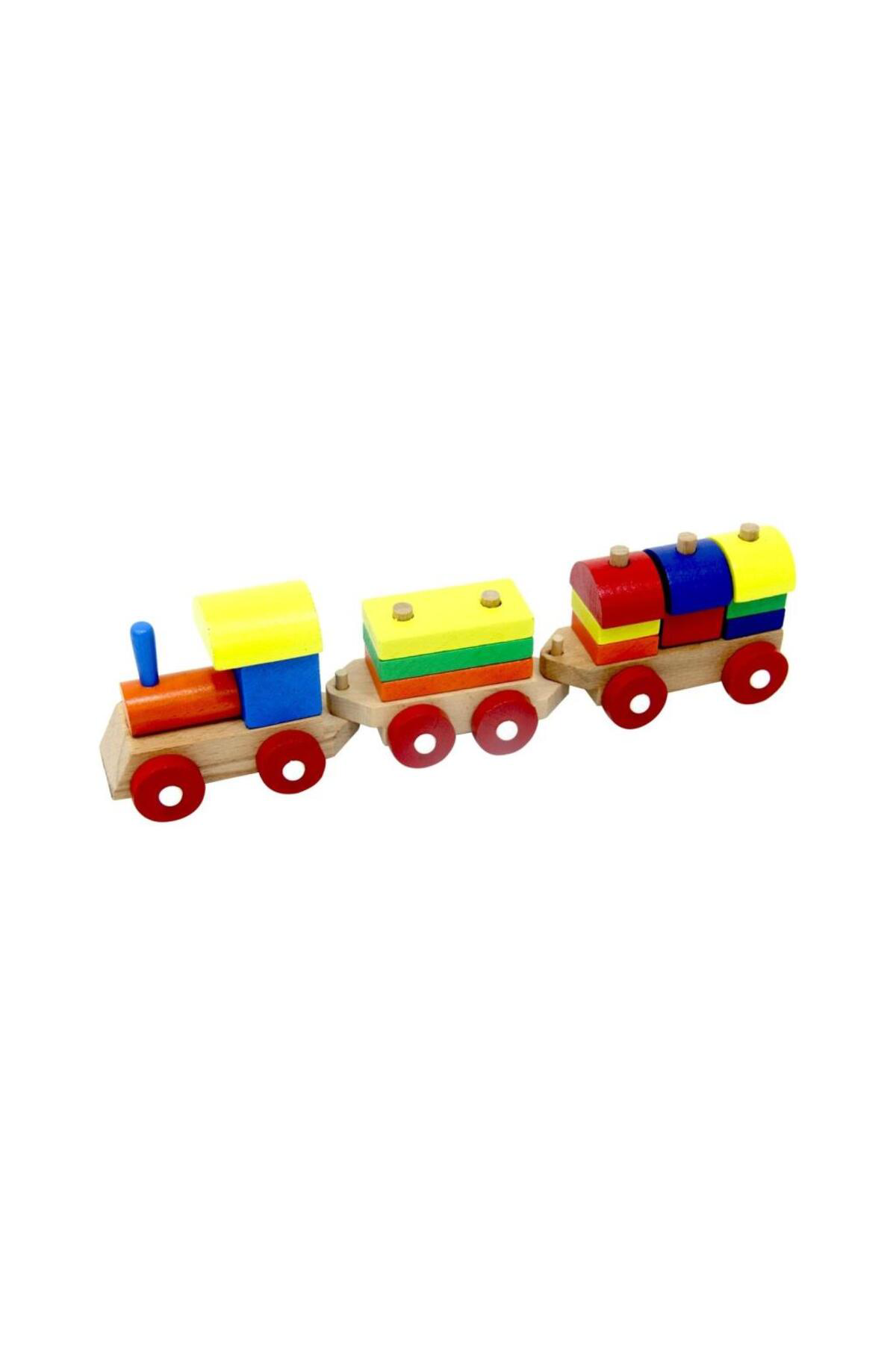 Nessiworld  Playwood Eğitici Ahşap Bloklu Bultak Tren 351