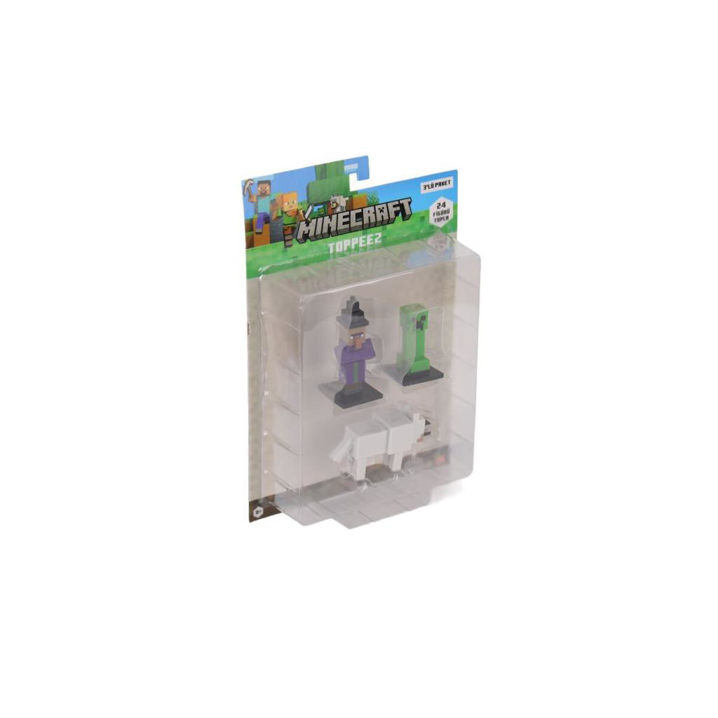 Nessiworld PMI MC2020 Minecraft 3D Figür Toppeez 3lü Set